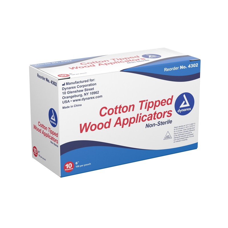 Cotton Tip Applicator Non Sterile 6" 100 tips/bag freeshipping - Evergreen International Group (EIGShop)