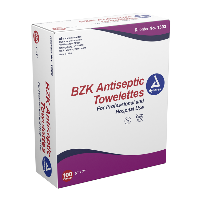 BZK Antiseptic Towelette 5"x7" (30301-00-100) freeshipping - Evergreen International Group (EIGShop)