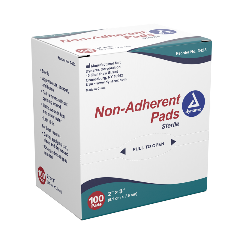 Non-Adherent Pad Sterile (2" x 3") 100 pads/box freeshipping - Evergreen International Group (EIGShop)
