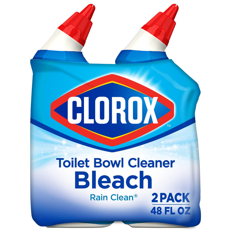 Clorox Toilet Bowl Cleaner with Bleach, Rain Clean 24 oz 2 ct (BC-2002CTBBRC-24-2) freeshipping - Evergreen International Group (EIGShop)