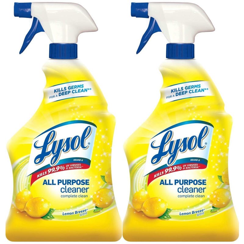 Lysol All Purpose Cleaner Spray Lemon Breeze 64oz 2 pack (BC-8001LYS-APC-LEMON-64-2) freeshipping - Evergreen International Group (EIGShop)
