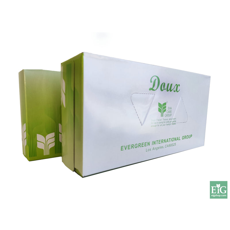 Doux Facial Tissue 8.2" x 7.3" (51411) freeshipping - Evergreen International Group (EIGShop)